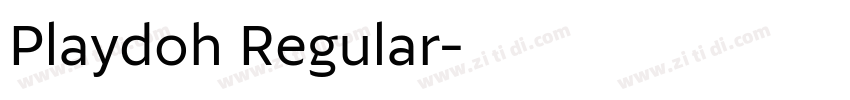 Playdoh Regular字体转换